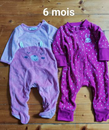 Pyjamas chauds fille 6m