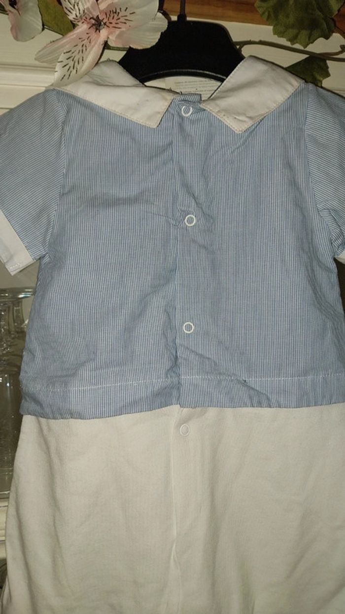 Combinaison/ salopette/ ensemble esprit marin Berlingot neuf avec étiquette 12 mois - photo numéro 7