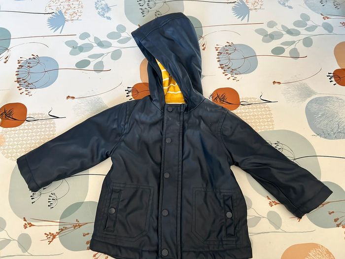 Parka enfant garçon 18 mois, cirée marin, Kiabi,