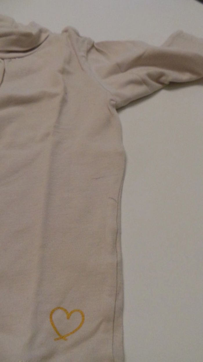 Sous pull à col roulé rose pâle Kiabi - photo numéro 2