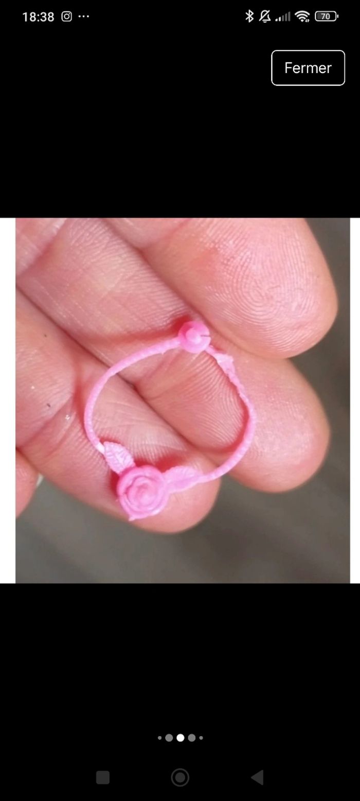 Collier barbie pretty changes pour barbie années 70 - photo numéro 6