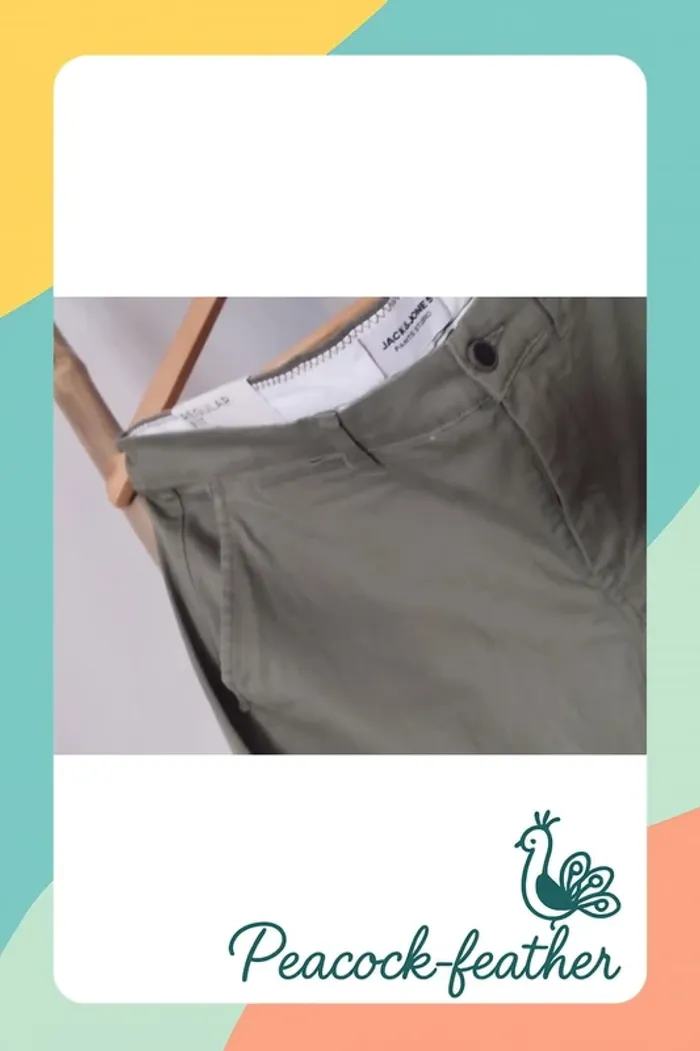 Pantalon kaki Jack et Jones neuf étiqueté 36 32 - photo numéro 4