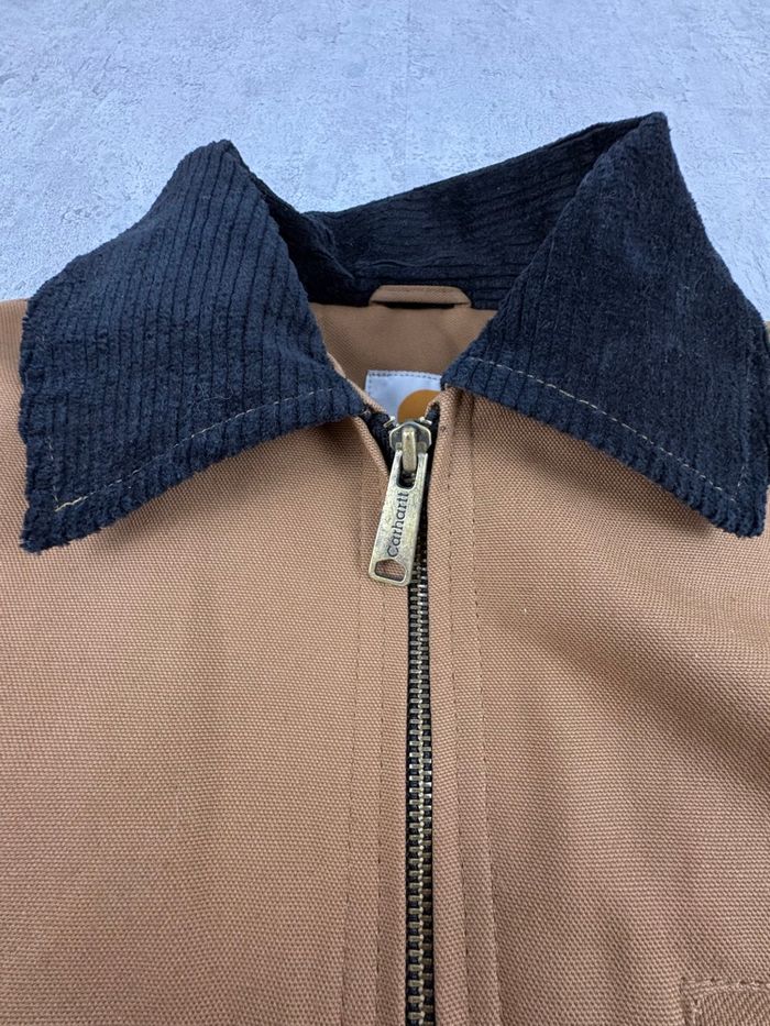 Veste Carhartt Harrington style Detroit • Rework • Taille S • Brown Hamilton / Camel - photo numéro 5