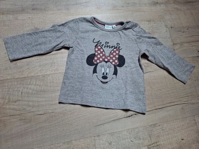 Tee shirt manche longue minnie 9 mois fille