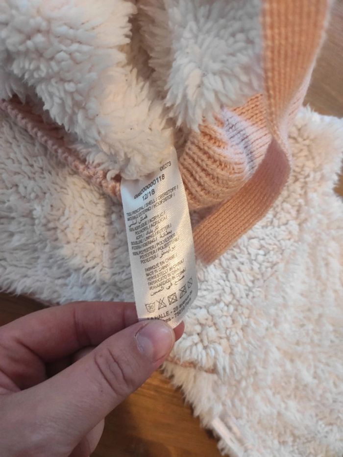 Ensemble bonnet et écharpe fille 12/18 mois - photo numéro 6