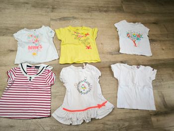 Lot de 6 tee shirts 12 mois