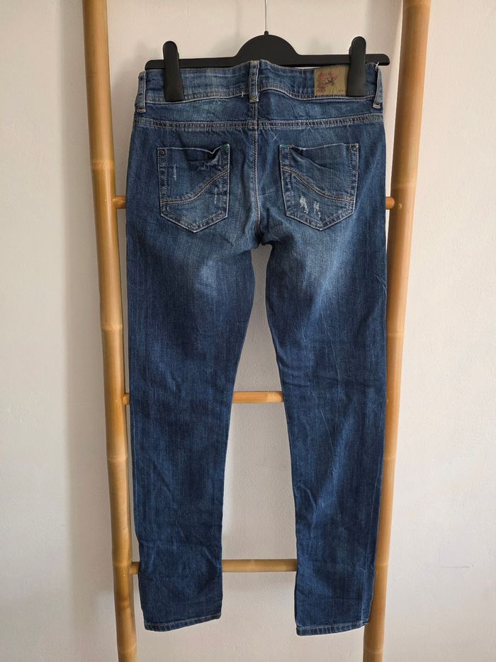 Jeans slim/droit bleu foncé Promod - photo numéro 4