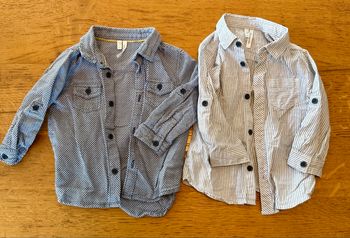 Lot de 2 chemises garçon 12 mois