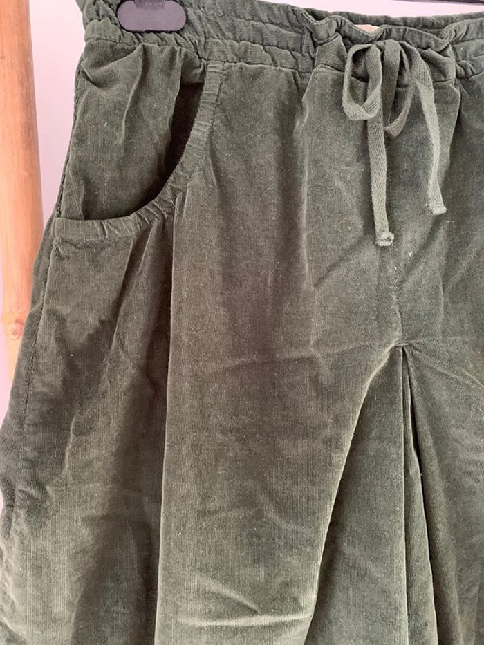 jupes mi-longue Comptoir des Cotonniers vert foncé taille 40 - photo numéro 5