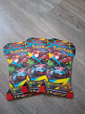 Lot de 3 booster Pokemon Mega Évolution