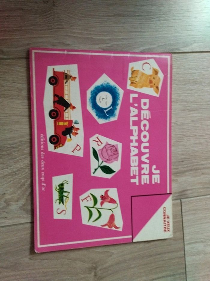 Livre vintage je découvre l alphabet