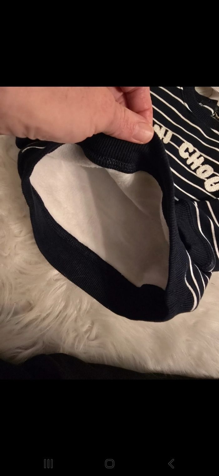 Neufs (non portés)💙😍🤩🏷 superbe ensemble sweat molleton,legging côtelé et chaussettes 18 mois garçon 💙😍🤩 - photo numéro 4