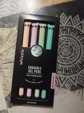 Lot stylos effaçables encre bleue