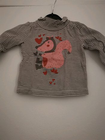 Tee shirt in extenso 68 cm