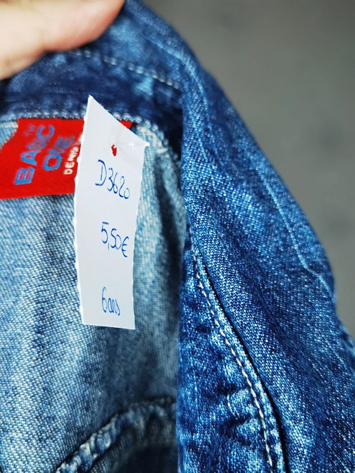 D3620 - veste en jeans garçon 6 ans - photo numéro 3