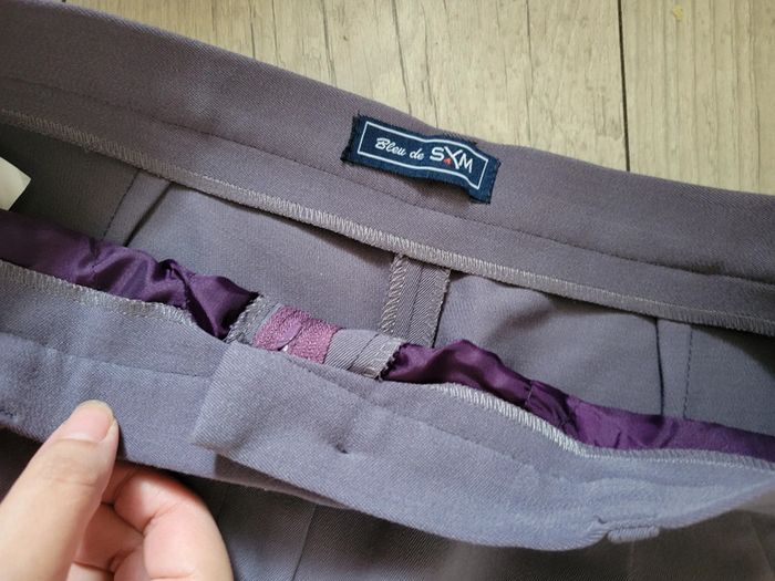 Pantalon fluide mauve - photo numéro 3