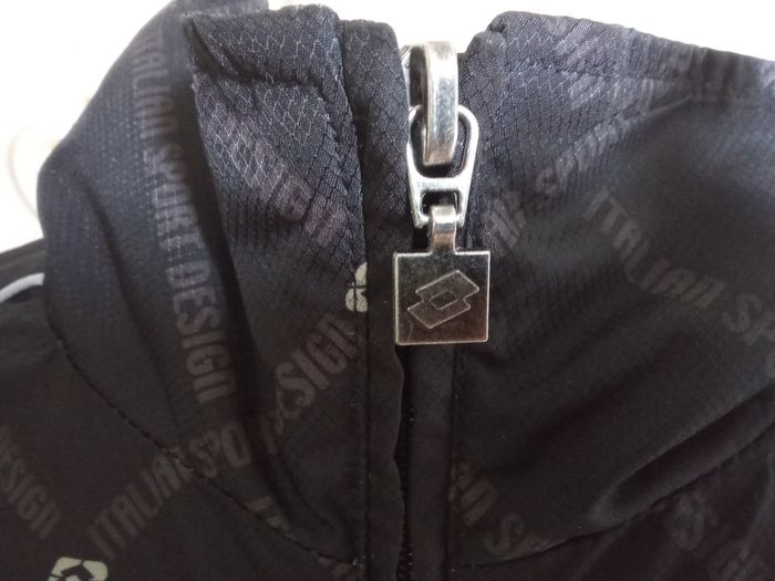 Veste de survêtement homme taille M marque lotto, noir, blanc, motif - photo numéro 3