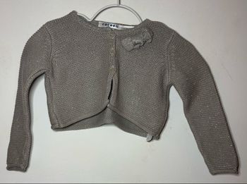 Boléro gris brillant ./