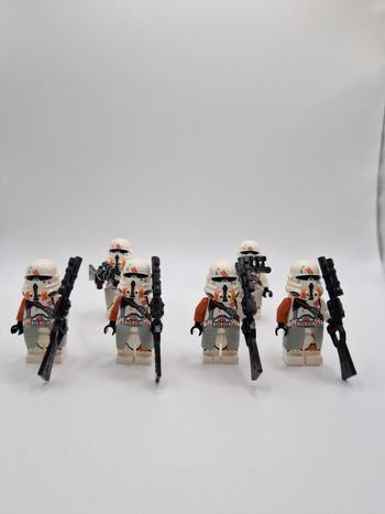 Figurines type lego 6 clones de la 212ème star wars