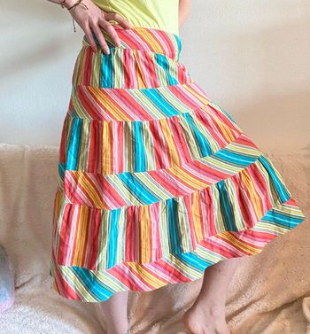 Jupe patchwork multicolore 🔹 t.38