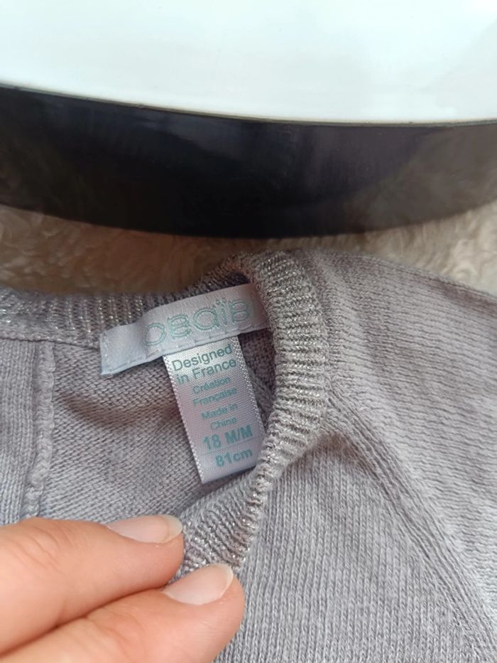 Robe style pull en haut et boule en bas Fille 18 mois Obaïbi - photo numéro 6