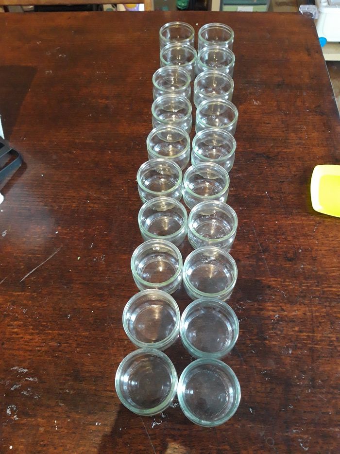 Lot 20 pots bas en verre - photo numéro 2