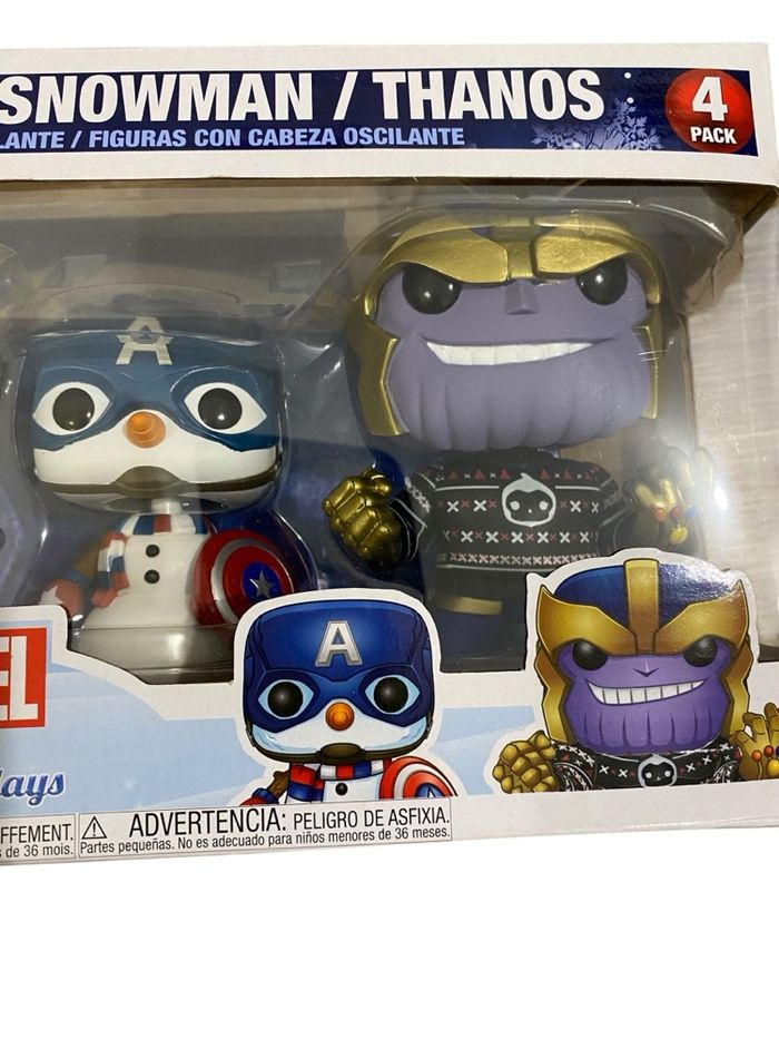 Pack 4 figurines pop Marvel neuf - édition spéciale noël - photo numéro 2