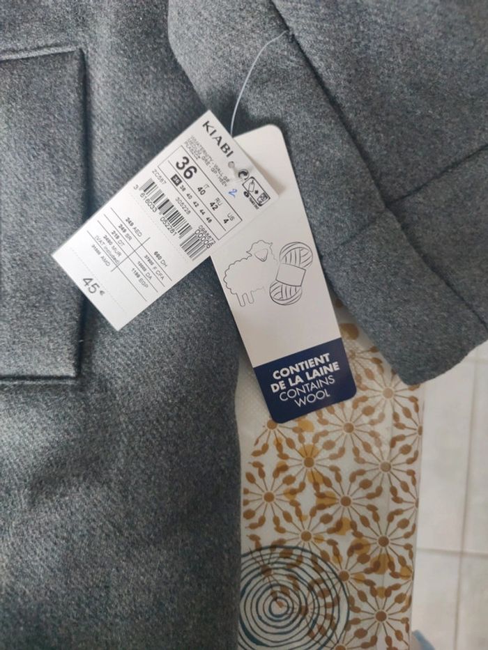 Manteau avec capuche avec laine - photo numéro 2