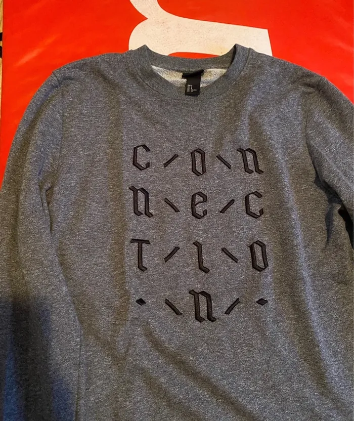 Pull gris H&M small