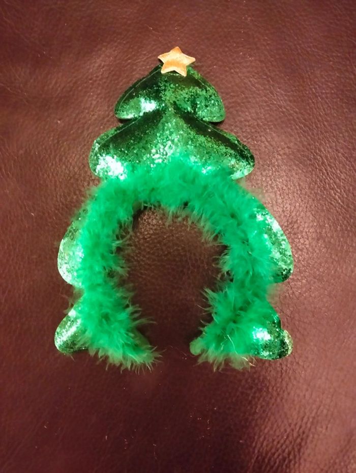 Serre-tête de Noël Sapin vert