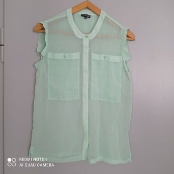 Débardeur voile menthe t38
