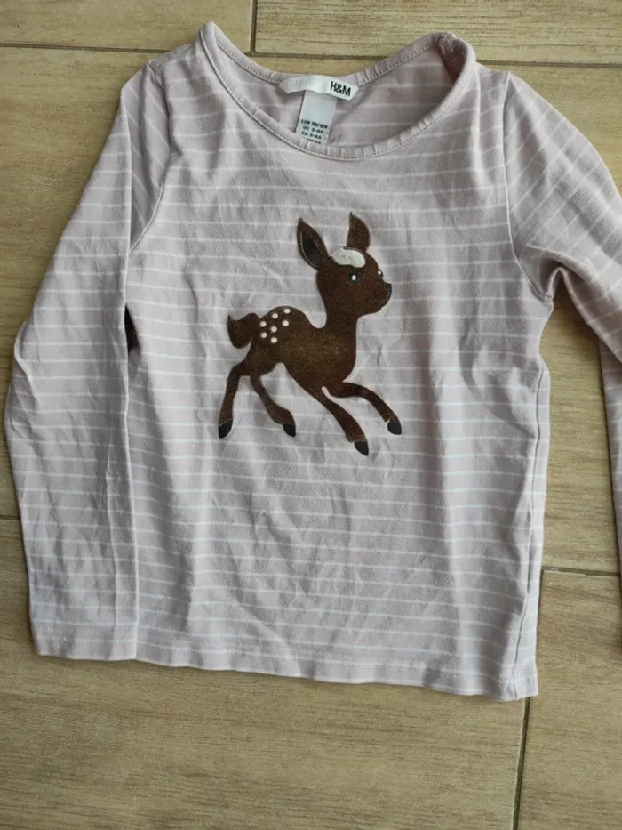 T shirt grandes manches bambi