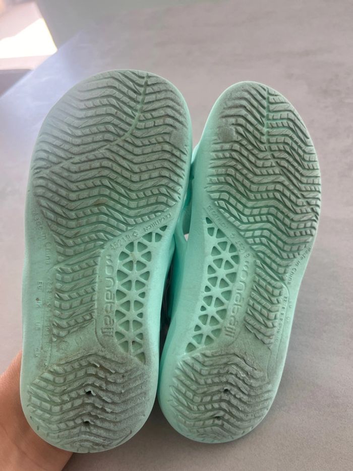 Sandale décathlon bleu turquoise - photo numéro 4