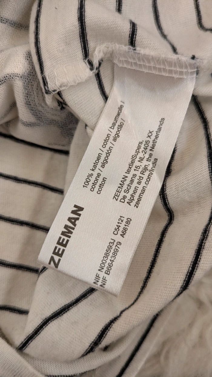 T-shirt blanc rayé motif citron pailleté - photo numéro 6