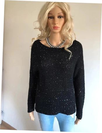 Pull noir avec sequins LolaLiza taille 36 bon état