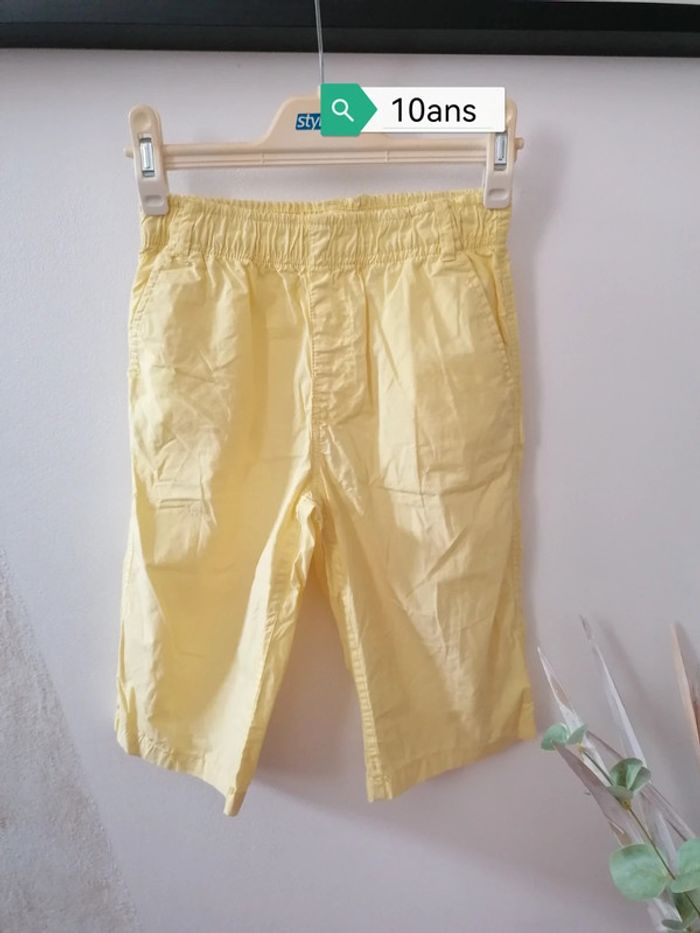 Bermudas jaune été 10ans - photo numéro 2