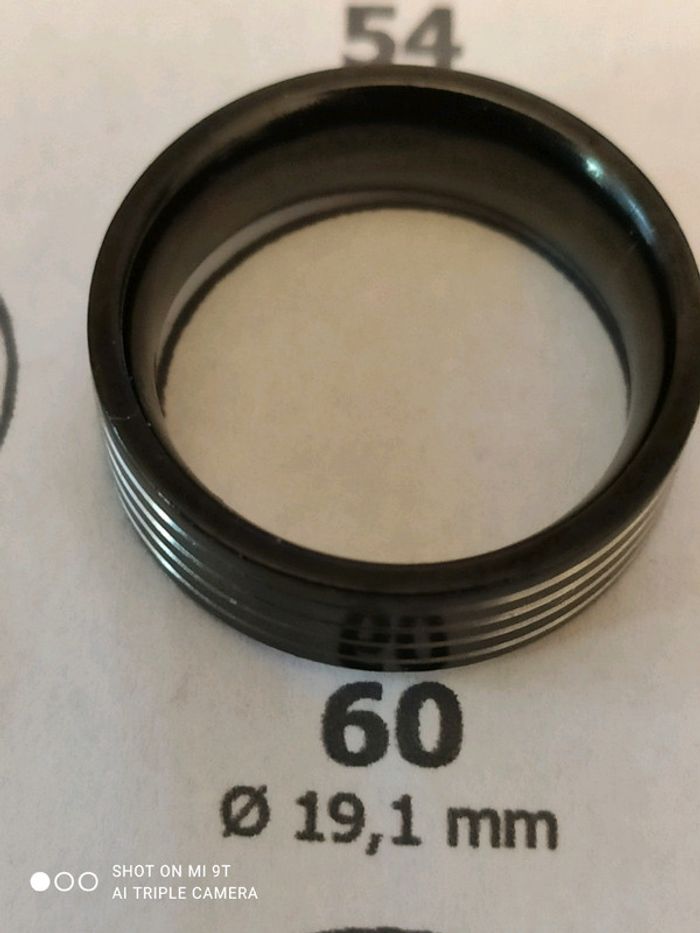 Bague Acier T 60 - photo numéro 5