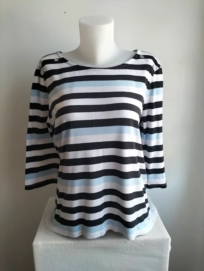 Pull Femmes Manches 3/4 100% Coton - Tommy Hilfiger - Taille XL