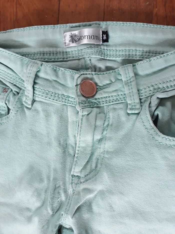 Pantalon turquoise - photo numéro 5