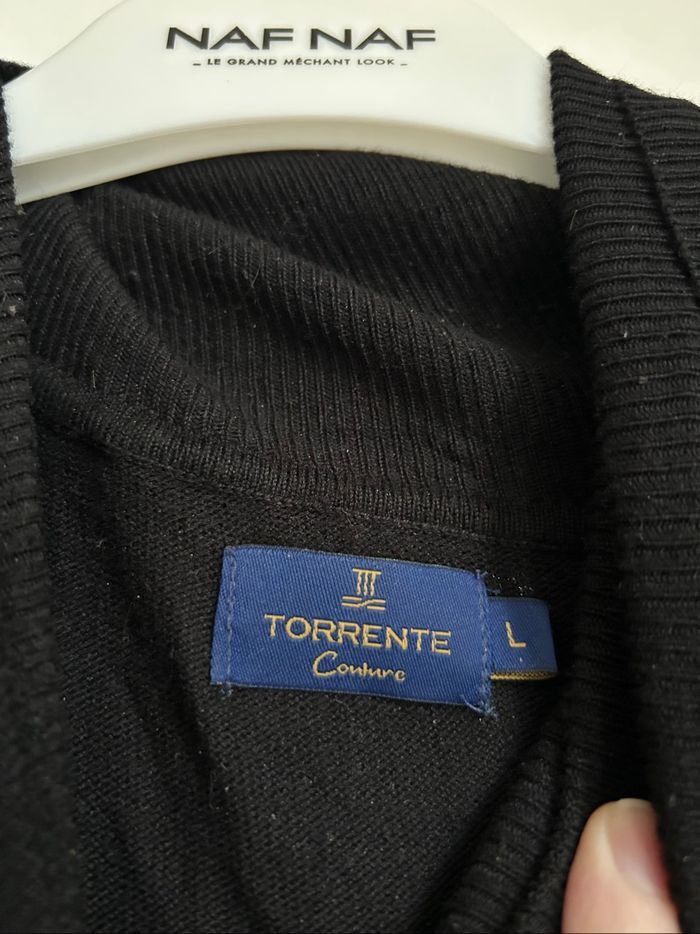 Lot de 2 pulls unis Col roulé Homme Torrente Couture Taille L - photo numéro 6