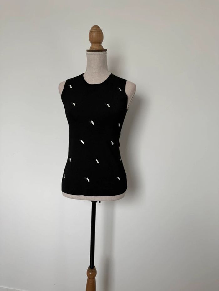 T-shirt top haut débardeur maillot camisa chemise camicia overhemd folder élastique maille - photo numéro 2