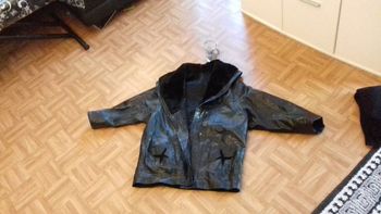 Parka en cuir chaude