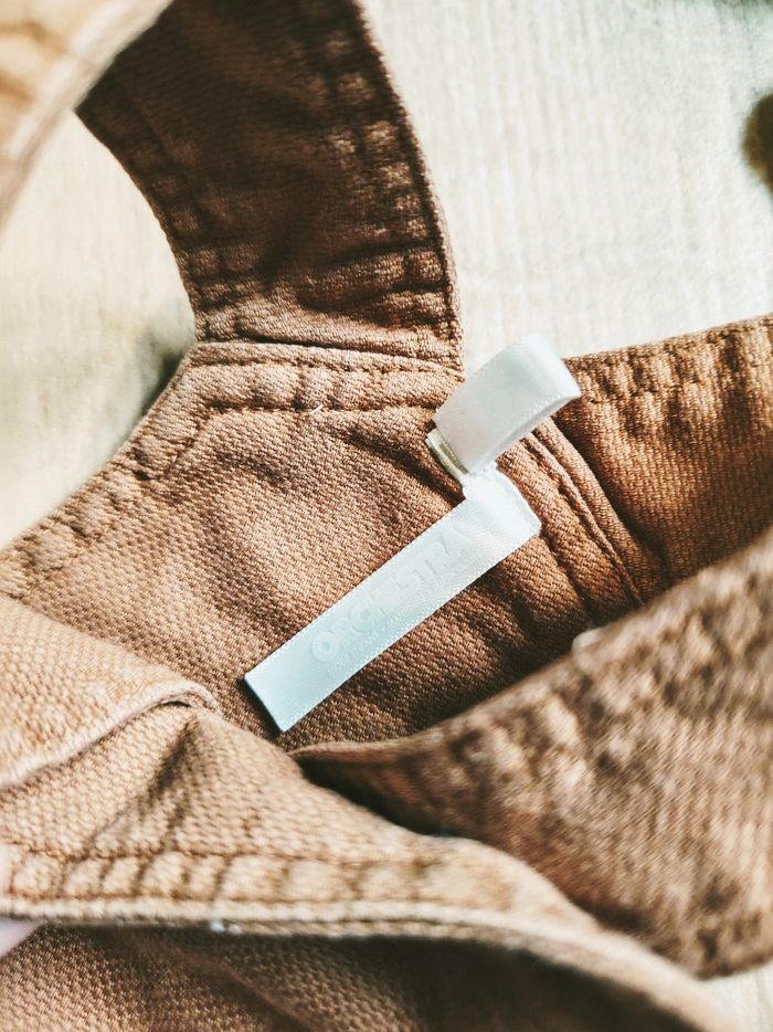 🐰Orchestra - Ensemble salopette marron et t-shirt à rayures motif lapin-taille 18mois - photo numéro 5