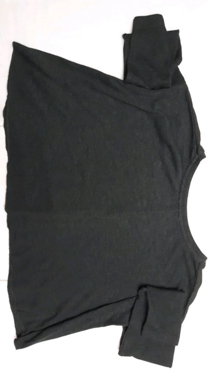 T-shirt manche longue gris foncé taille XS. - photo numéro 3