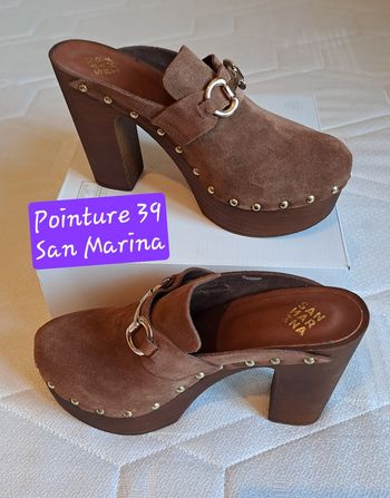 Très beaux sabots San Marina en 39