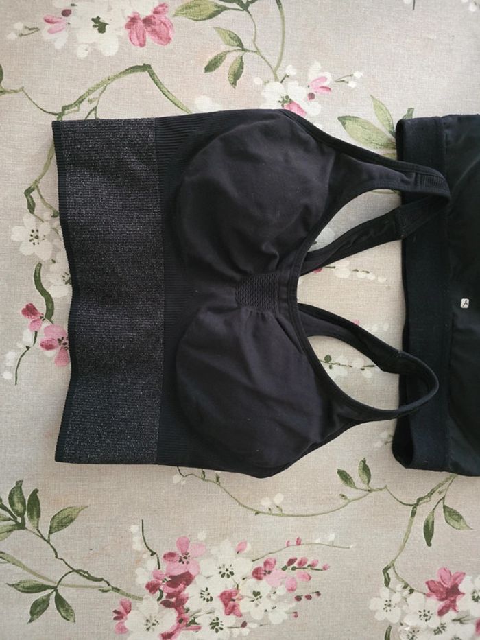 Deux brassières sport lot femme woman xs - photo numéro 4