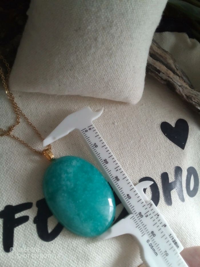 Collier amazonite pierre naturelle - photo numéro 3