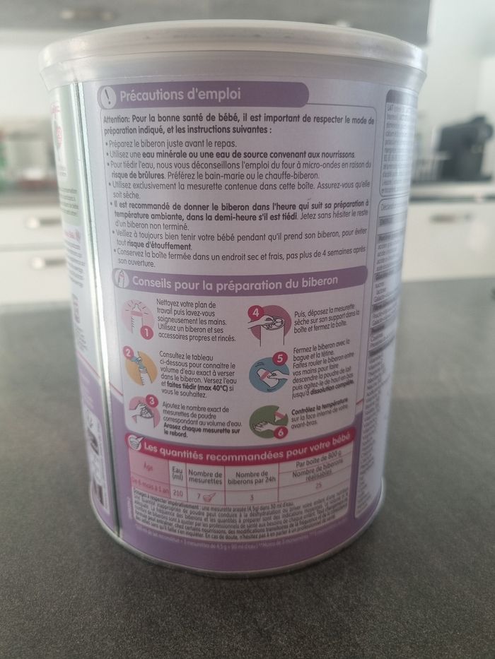 Pot 800g lait en poudre Guigoz - photo numéro 5