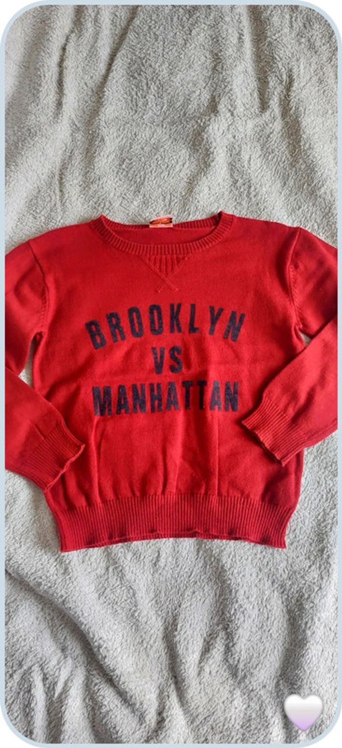 Pull tao rouge 6 ans