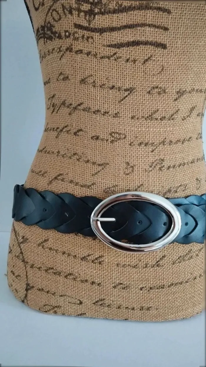 Ceinture noire croisée 90 cm - photo numéro 3